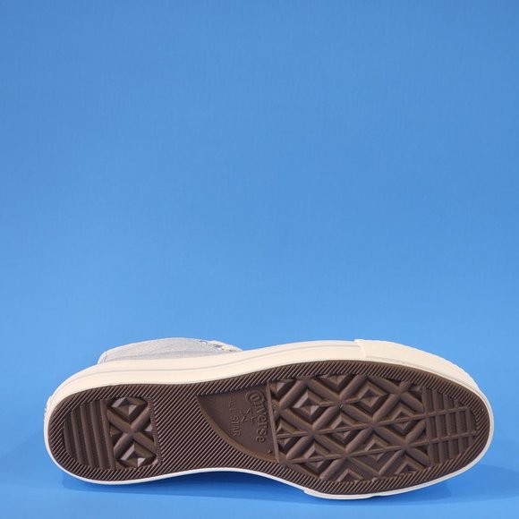 Converse CTAS Lift Metallic Silver Cream Women's Platform Sneakers 571082C NWT - Picture 4 of 6